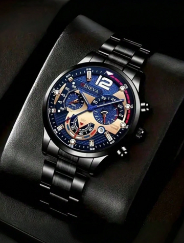 Men's Watch Set Roman Numeral Dial