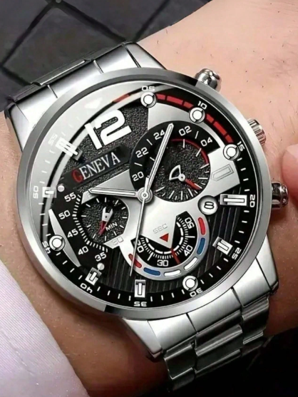 Men's Watch Set Roman Numeral Dial