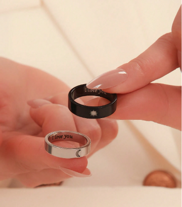 Sun & Moon  Stainless Steel Rings