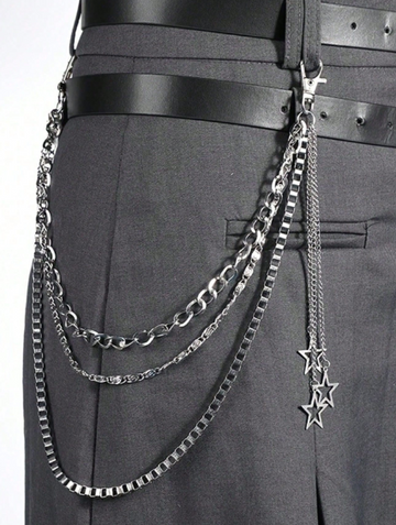 Punk Rock Star Pendant Waist Chain