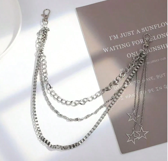 Punk Rock Star Pendant Waist Chain