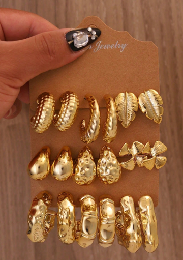 Ginkgo Leaf Earrings set