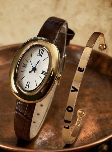 Women's PU Leather Band Watch