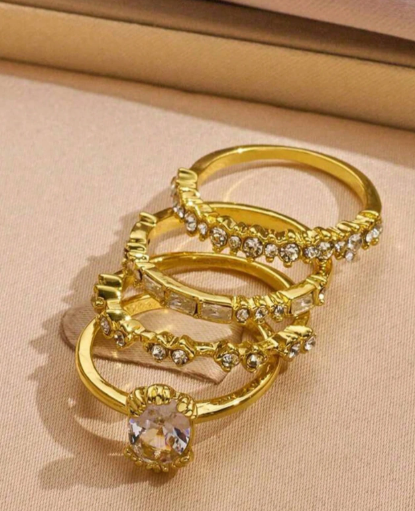 Minimalist Layered Ring Set