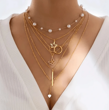 Elegant Vintage Faux Pearl chain