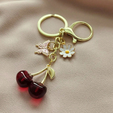 Cute Cherry Keychain