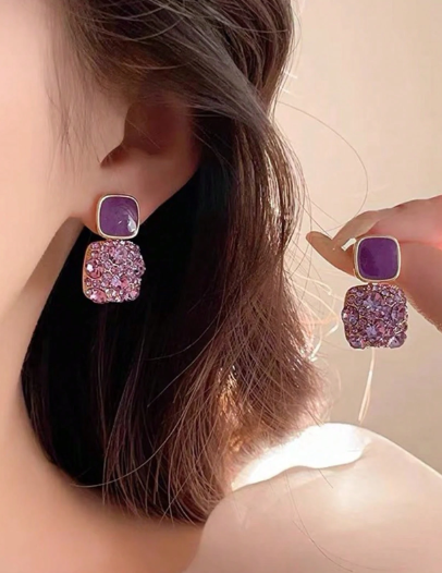 Rhinestone Dangle Earrings