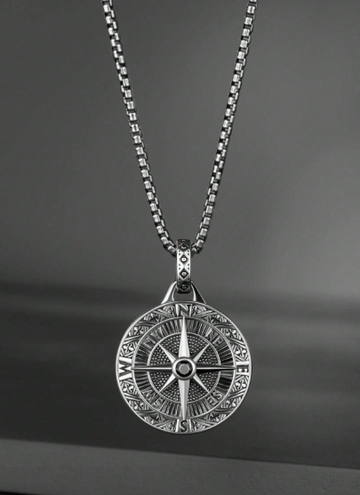 Compass Pendant Necklace