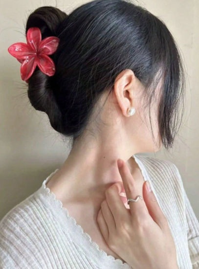 Floral Plastic Hairpins
