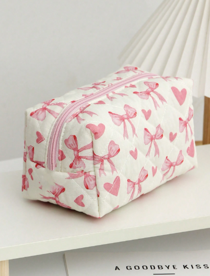 Checkerboard Makeup Bag