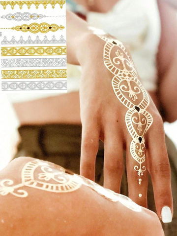 Henna Metallic Tattoos