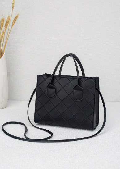 Grain Fabric Handbag