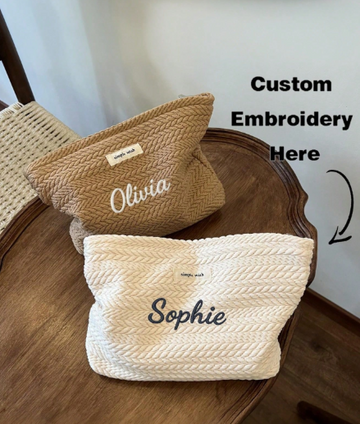 Wheat Pattern Woven Tote Bag