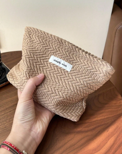 Wheat Pattern Woven Tote Bag